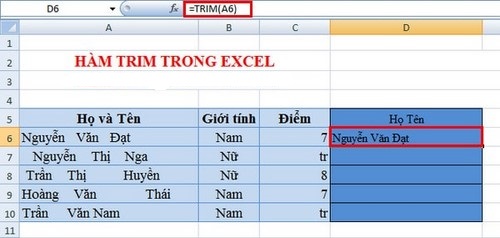 Những hàm Excel thông dụng dành cho dân văn phòng 2