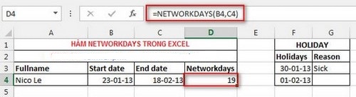 Những hàm Excel thông dụng dành cho dân văn phòng 